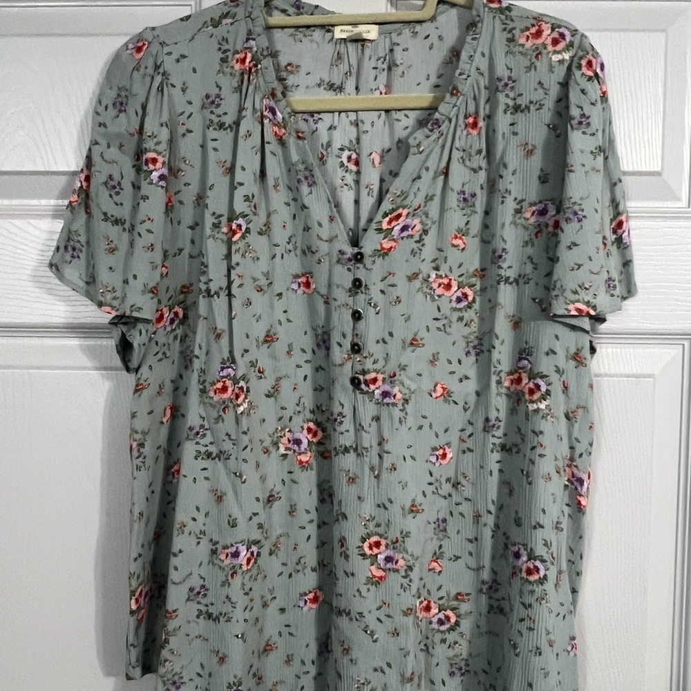 Stitch Fix Mason & belle Floral Button-Down Blouse